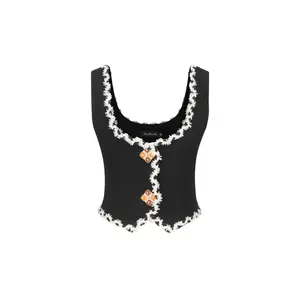 Lisette Vest Top (Black)