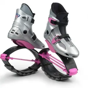 Kangoo Jumps through JumpBoots fit boots for rebounding exercise: Kids PowerShoe Pink