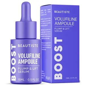 BEAUTISTE Volufiline 100% Pure Anti-Aging Serum for Face & Neck - Daily Firming and Plumping Korean Plant-Based Ampoule Vegan Formula, Restores Skin Elasticity, K-Beauty Facial Serum for Plumper Smoother Skin - 15mL