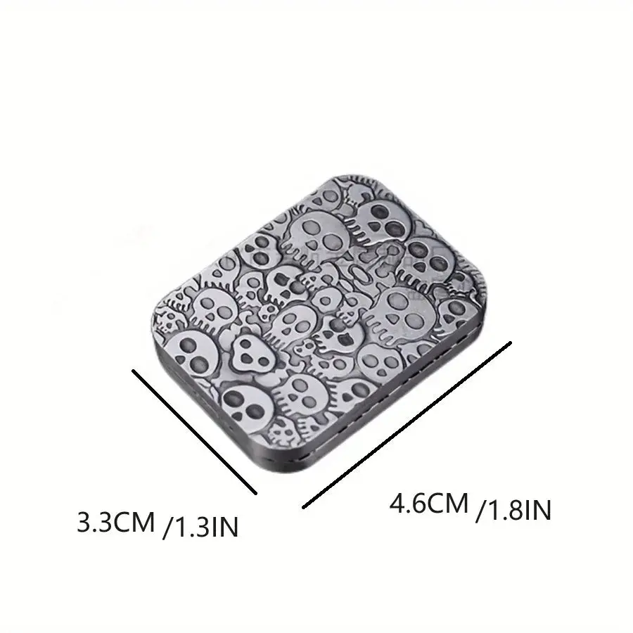 1pc Metal Fidget Toys - Metal Poker Push Card Fidget Slider Stress Relief Toy,Fidget Toy Haptic Coin,Office Desk Toys Gifts