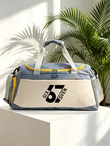 Colorblock Duffel/weekender Bag, Large Capacity Dry/wet Separation Gym Bag, Unisex Handheld Crossbody Luggage, Ideal for Fitness/gym/short Trips, Sports Duffel Bags