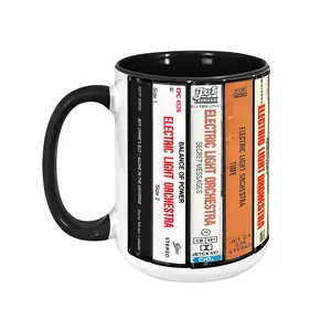 [SALE UP TO 51%] Electric Light Orchestra ELO Mug, Retro Cassette Spines Coffee Cup, 70s Symphonic Rock Gift, Mr Blue Sky Decor