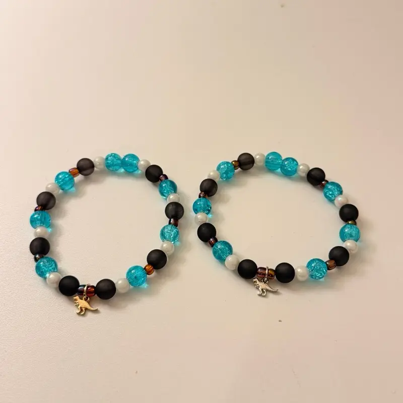 Tiny Dinosaur charm bracelets