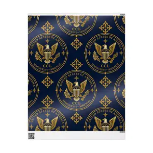 Patriotic American Wrapping Paper, USA 250th Anniversary 1776–2026 Gift Wrap, Fourth of July Party Decor & Present Wrapping