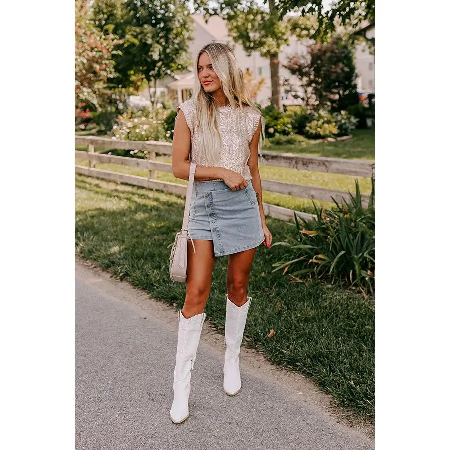 Shine Bright Cable Knit Metallic Top