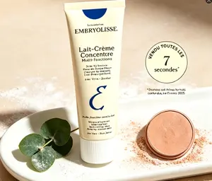 Embryolisse 6-in-1 Nourishing Cream – 2.54 fl.oz Lait-Crème Concentré, Ideal for Mature, Dry, Oily, Sensitive & Combination Skin