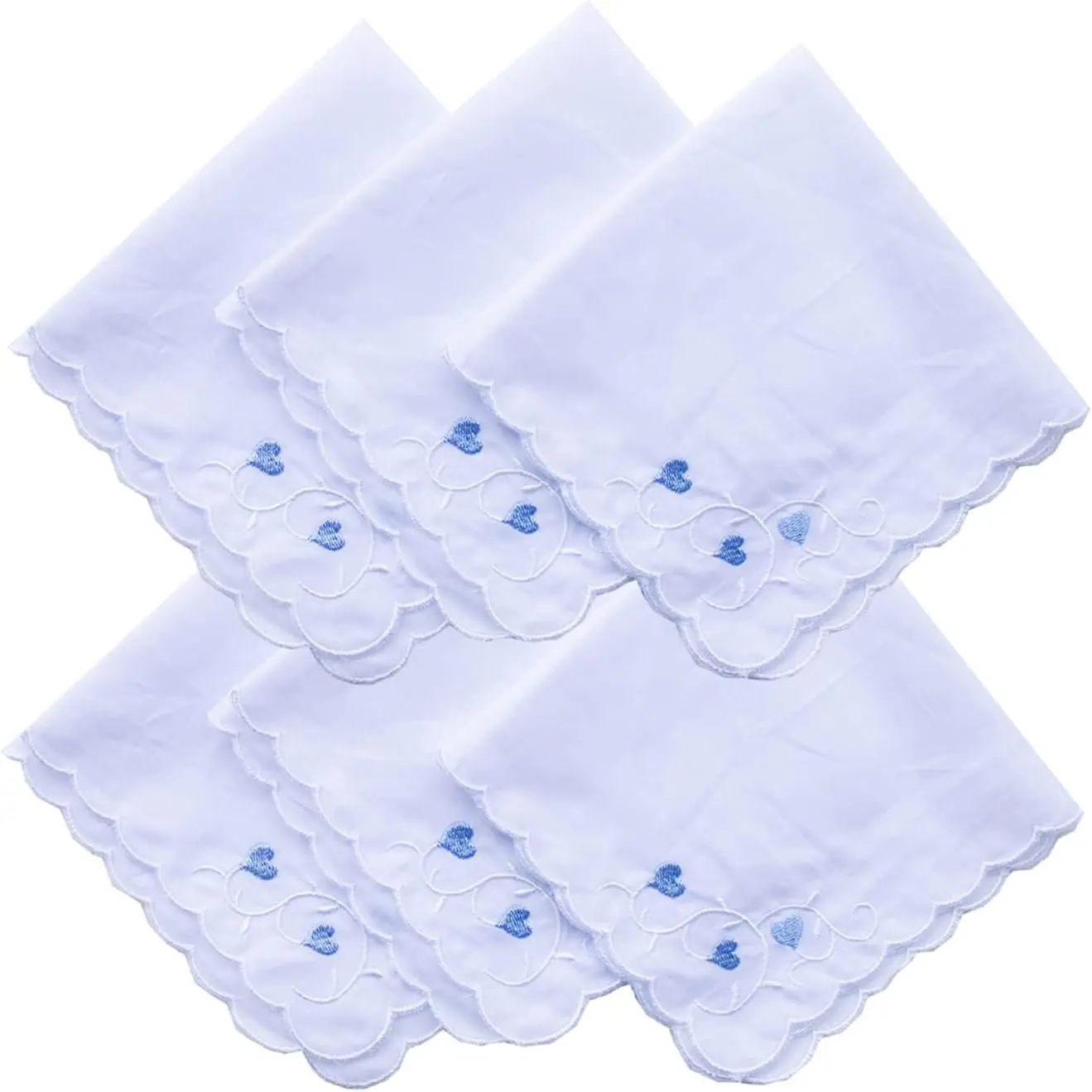 Womens Handkerchiefs Lace Embroidered Cotton Handkerchiefs Bulk