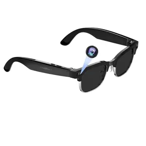 AI Smart Glasses with 4K HD Camera(8MP Anti-Shake Support 4K Photo Capture) –1080P Video Recording Glasses with Audio, Bluetooth Sunglasses for Men, Real-Time Translation, Hands-Free Music&Calls, Outdoor Sports Travel