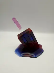 Red Blue Mix Popsicle Resin Pop Art – 4” x 5” Sweet Statement Piece