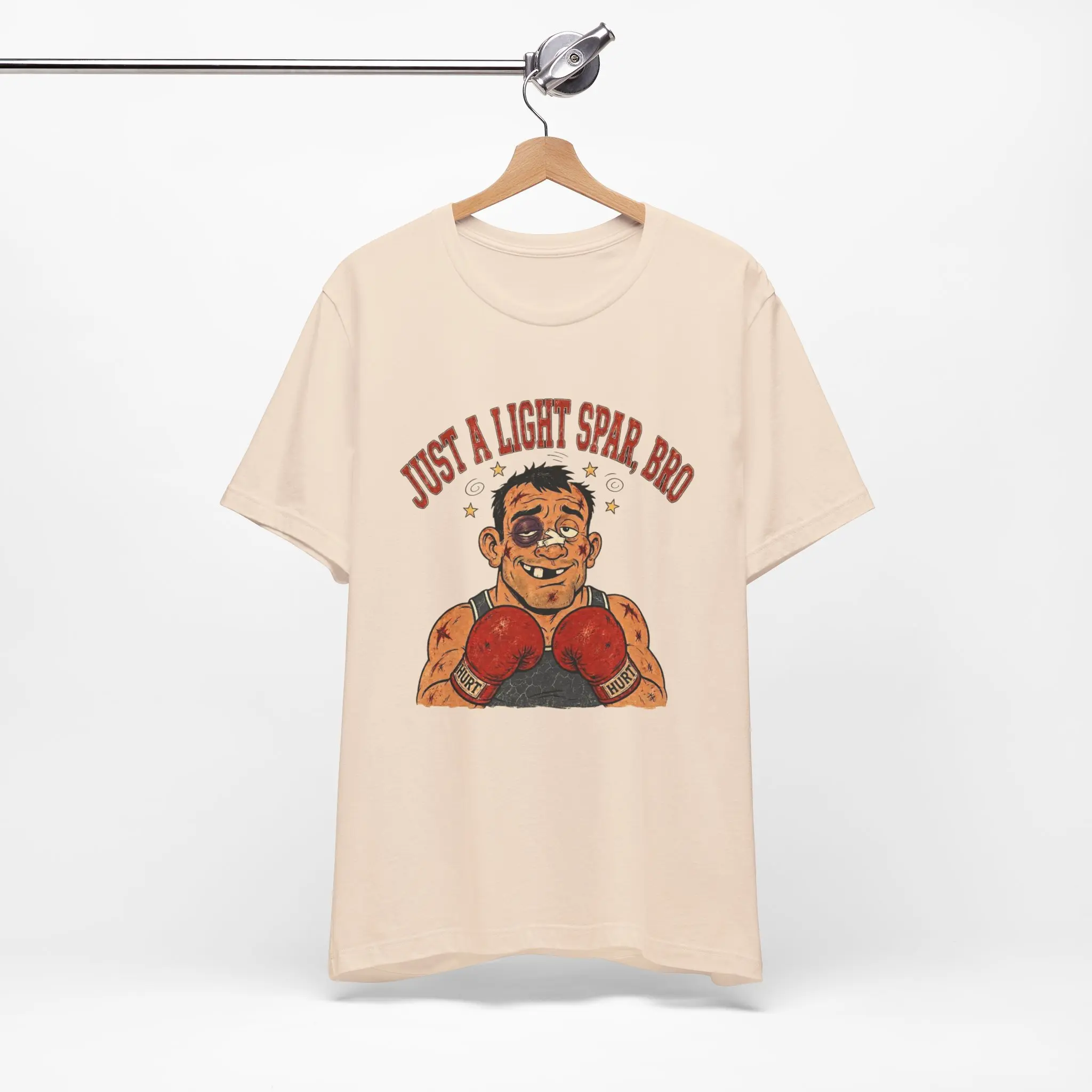 "Just a Light Spar Bro" Vintage Boxing Graphic T-Shirt