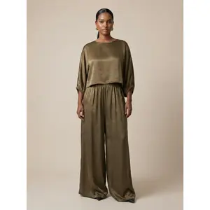 Silk Effect Two Piece Set
