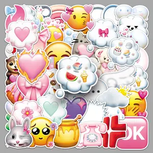 Emotional Stickers,  Facial Emotional Stickers with 50 Emoticonal, can be Used for Students' Classroom Rewards, Sentiment Labels, Mugs, notebooks, etc., DIY,Halloween Gift
