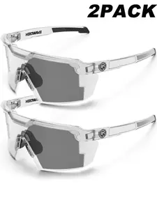 2 Pairs New High-Quality Couple Fashion Windproof Goggles, Lightweight Windproof Eyewear, Thermal Wave Glasses Set, Essential for Outdoor Sports, Perfect Gift