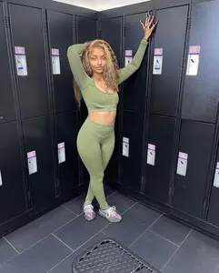 Long-Sleeve Forest Green Top