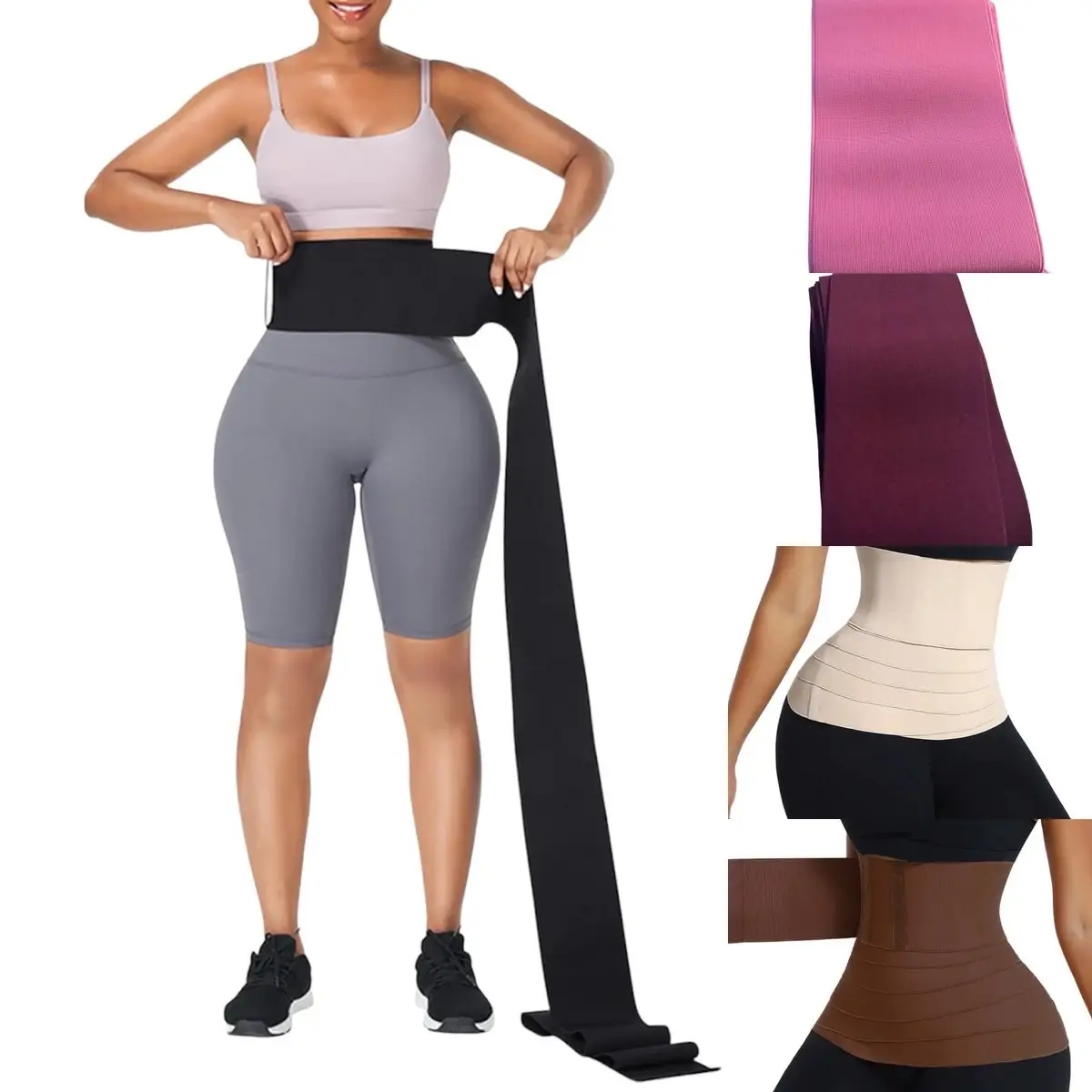 Waist Wrap For Tummy Control Snatch Me Up Bandage Waist Wrap For All Sizes XS To 6XL Women Invincible Waist Wrap Trainer Womenswear Comfort Gym Ac