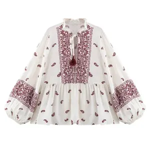 Wild Paisley Print Blouse