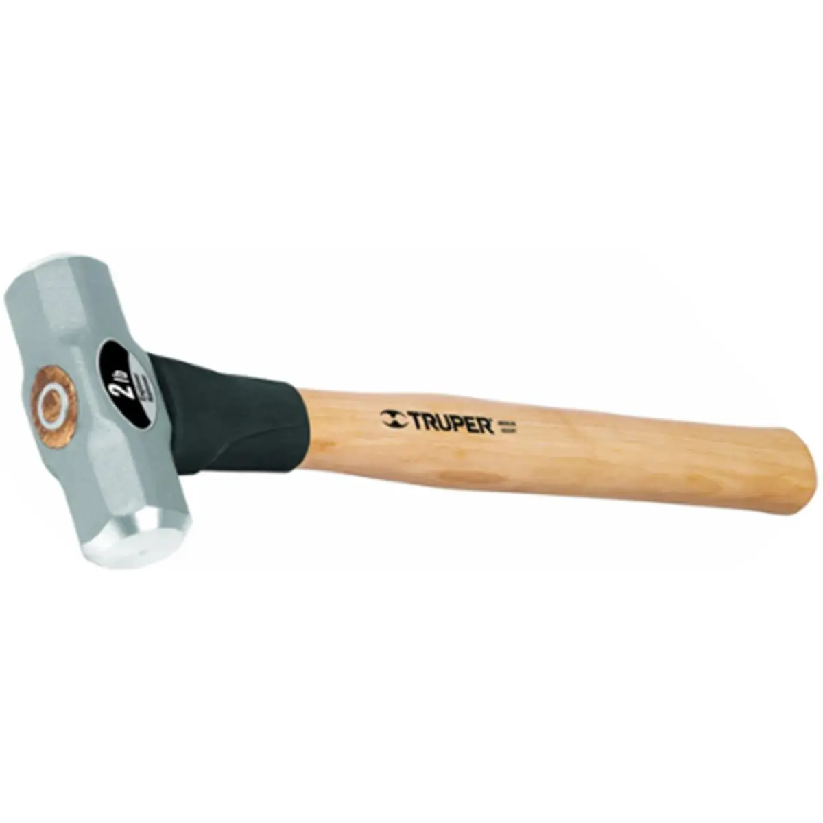 Truper Double-Faced Sledge Hammer - 4.5 lbs, 16" Hickory Wooden Handle with Shock Absorption, Commercial Industrial Hand Tool for Practical Use, Durable Design
