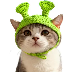 Cute Cat Hat Costume Suitable for 5 to16 lbs - cat Hats for Cats only Head Circumference 11" or Less Kitten hat pet Photography Outfits