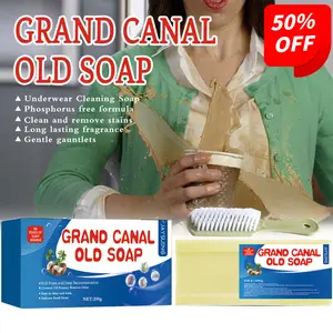 Laundry Soap (200g) Clothes Cleaning Oil Stains Mildew Spots Underwear Soap Hand Care Deep Cleaning Easy Rinse Non-Irritating