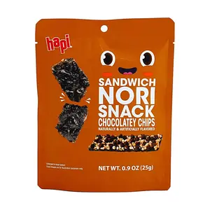 HAPI Korean Seaweed Snacks - Chocolate Flavored Crispy Seaweed Sandwich, 25g - Savory & Sweet Snack for Kids & Adults