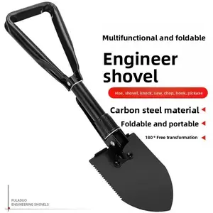 Outdoor multi-functional medium-sized entrenching shovel, camping supplies, folding shovel, camping tool, military shovel