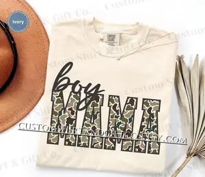 Comfort Colors Duck Camo Boy Mama Shirt, Camouflage Mom T-shirt, Boy Mama Shirts, New Boy Mama Gifts, Mothers Day Gift for Mom Tee