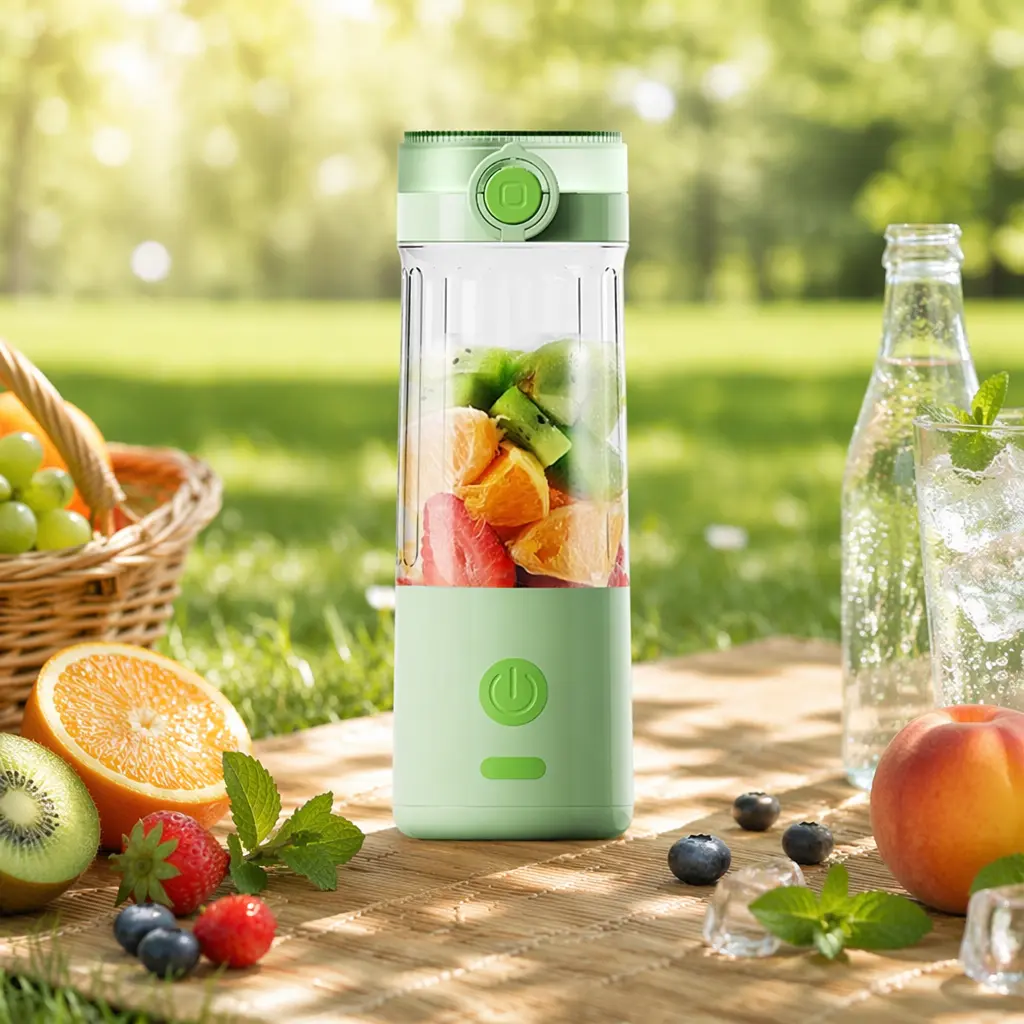 Portable Personal Blender | USB Rechargeable Smoothie & Protein Shake Blender | 500ml Travel Mixer Bottle