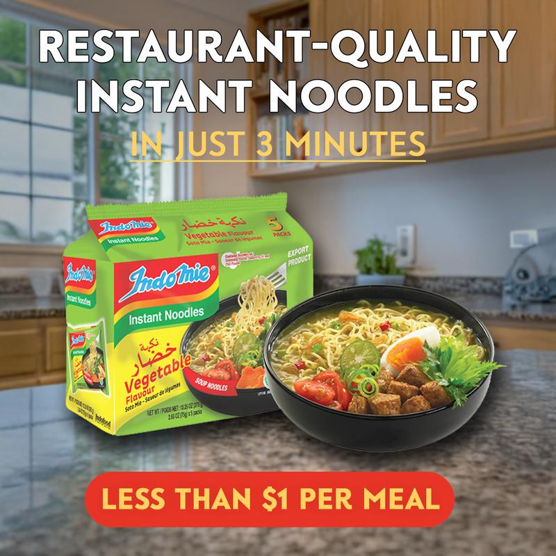 Official Indomie Vegetable Flavor (30 Packs)