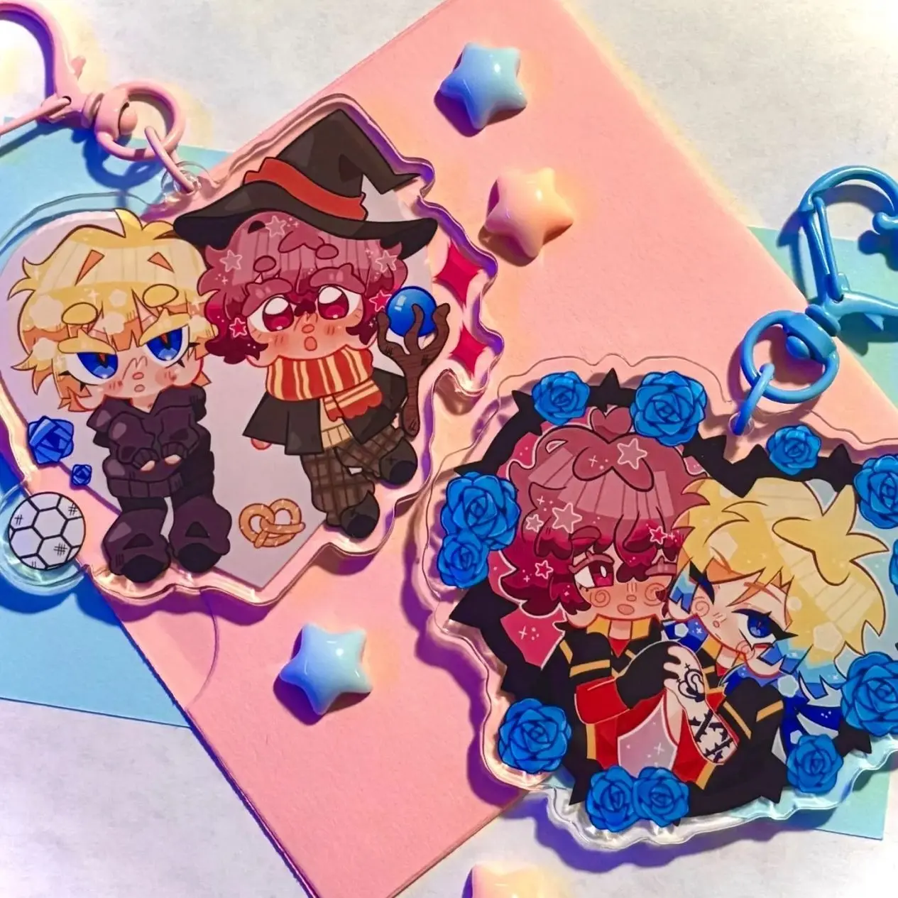 Blue Lock Michael Kaiser and Alexis Ness Acrylic Keychains