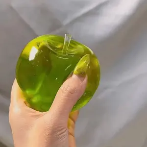 Crystal Apple Squeezing Toy, Stress Relief Slow Rebound, Ideal for Anxiety Relief, Office & Home Decor, Perfect Gift for Loved Ones