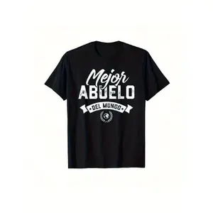 clothing merch flash sale Men's Spanish Saying T-Shirt - "Major Abuelo" (Cool Grandpa) White Retro Graphic Tee with Spanish Text & Family -Like Emblem - Funny Bilingual Gift for Grandfathers, Casual Wear, Birthdays & Spanish-Language Events