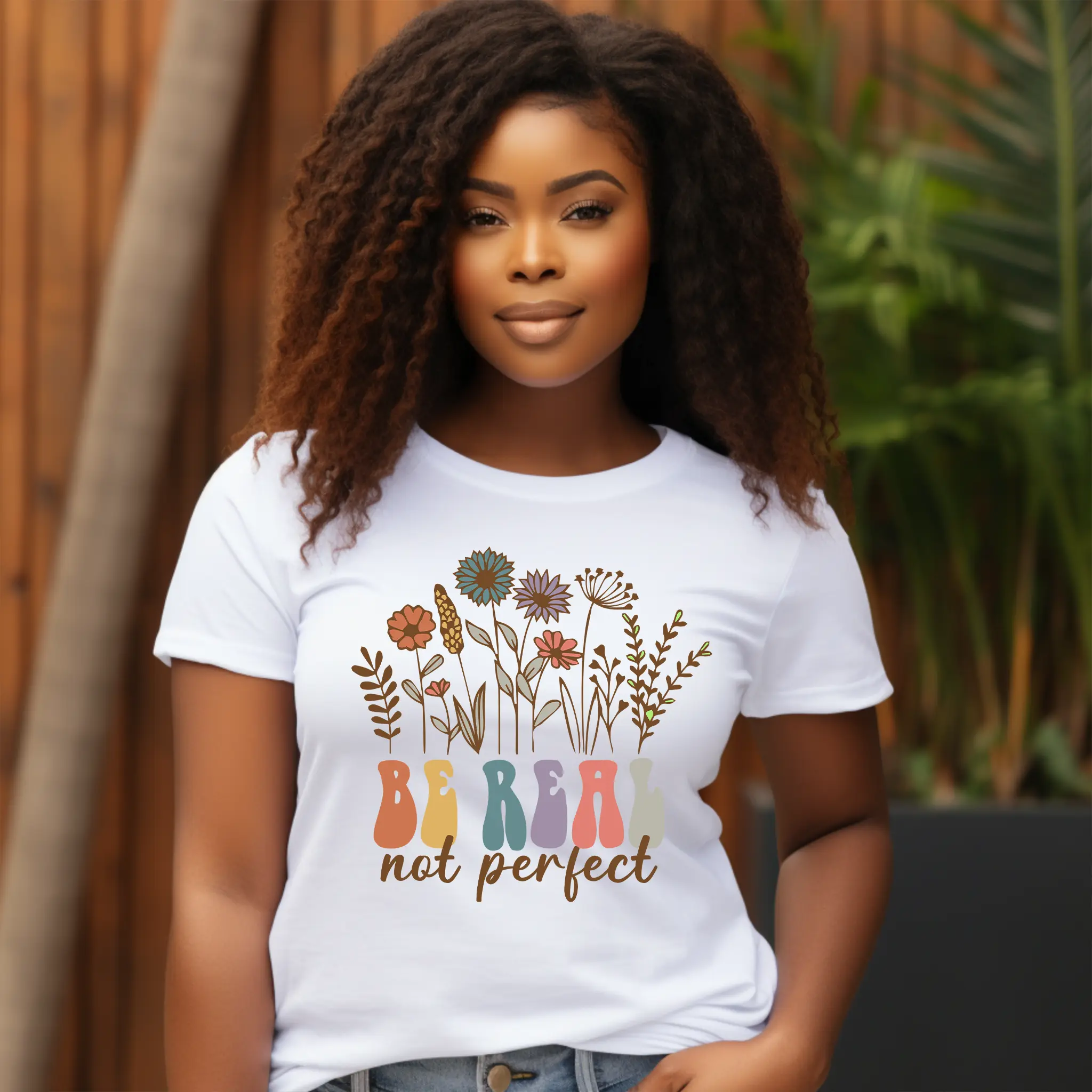 HTV READY TO PRESS | Be Real Not Perfect | PRINTED HTV TRANSFERS READY TO PRESS