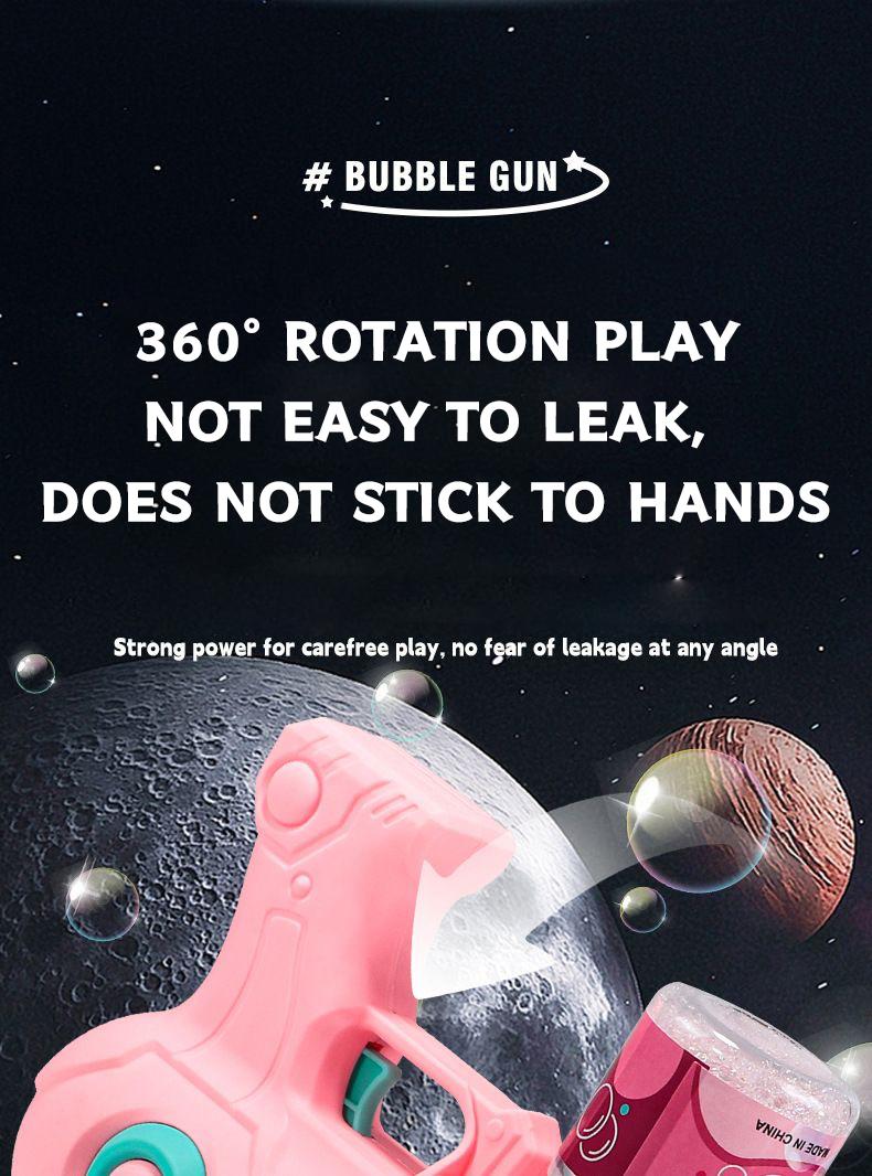 Space Bubble Gun Toy, Handheld Bubble Maker, Fun Outdoor Play Equipment for Kids, Durable Design for，Gift for boys and girls