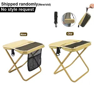 Portable Stool for Mountaineering and Hiking, 2025 New Lightweight Foldable Stool with Carrying Bag, Outdoor Footstool for Picnic Hiking Fishing