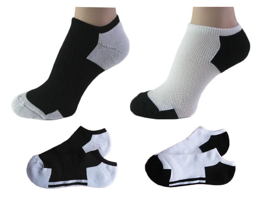 Couver No Show Unisex Running Athletic Sport Socks with Comfortable Breathable Mesh