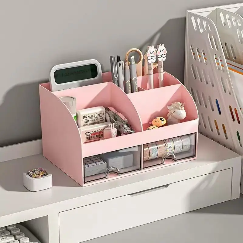 Office desktop storage box, transparent small drawer style storage cabinet, student desk stationery, miscellaneous items, sorting and storage