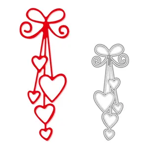 Carbon Steel Embossing Die Template, Heart Pendant Card Making, Perfect for DIY Scrapbook Projects, Craft Supplies