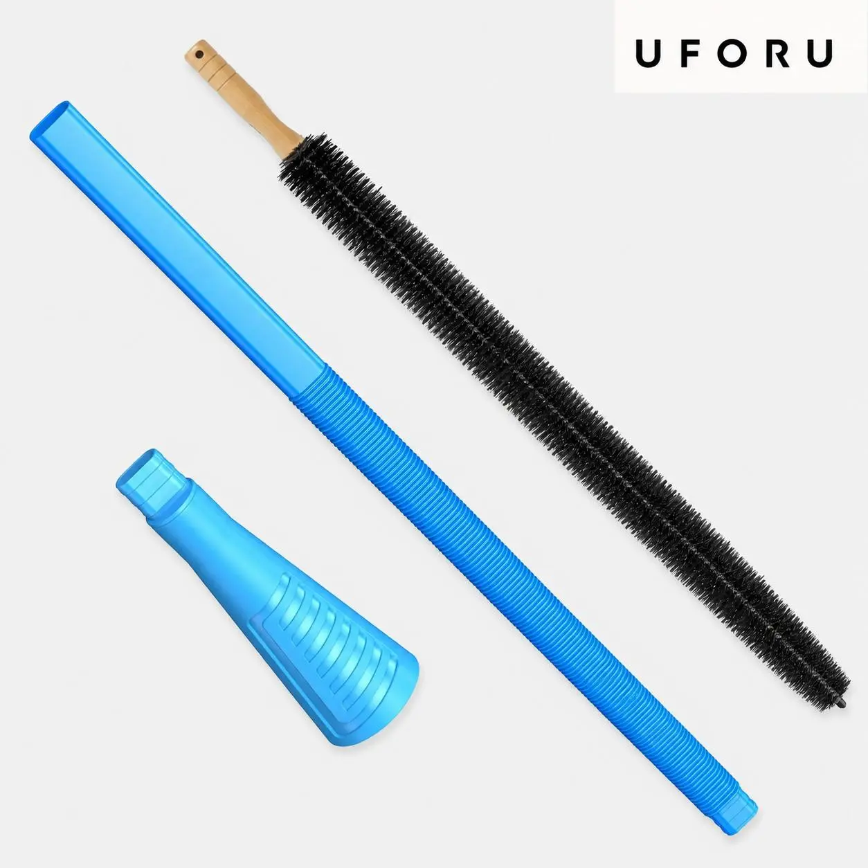 UFORU 3-Piece Dryer Vent Cleaner Kit, Flexible Vacuum Hose Attachment with Universal Adapter and Long Lint Cleaning Brush, Dryer Vent Cleaning Tool for Lint, Dust and Hard-to-Reach Areas #SummerWins#DFYD