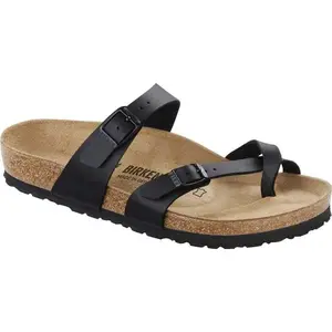 Birkenstock MAYARI Black Birko-Flor Toe Thong Sandal