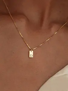 Fashion Alphabet Detail Pendant Necklace for Women & Girls, Letter Necklace, Alphabet Necklaces, Fashion Jewelry for Party, Daily Clothing Decor, Trendy All-match & Exquisite Jewelry for Birthday Gift