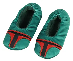 Star Wars Boba Fett Slippers Embroidered Helmet Slipper Socks With No-Slip Sole For Women Men