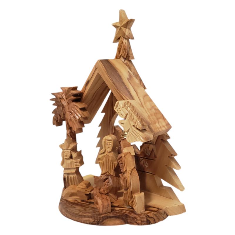 Olive Wood Nativity Scene from the Holy Land