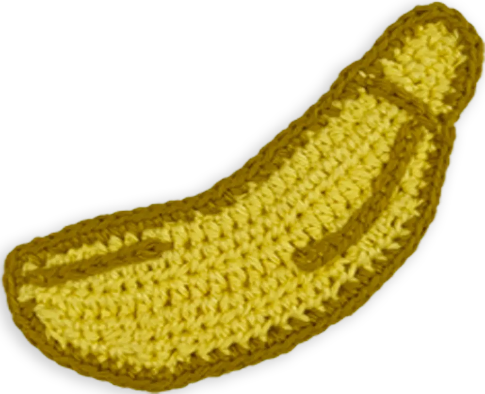 Banana Crochet Patch