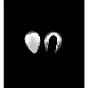 Small White Brass Knuckle Ear Weights