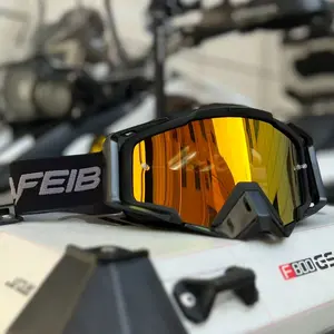 NAFEIB Universal OTG Goggles, Wear over Glasses, Durable, Dust-Proof, Breathable, Adjustable, Ideal for Motorcycle, Skiing, Atvs, Biking