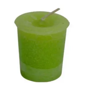 Reiki Charged Abundance Votive Candle with Clove, Citronella, Lemon Balm, Cinnamon, and Nutmeg Blend