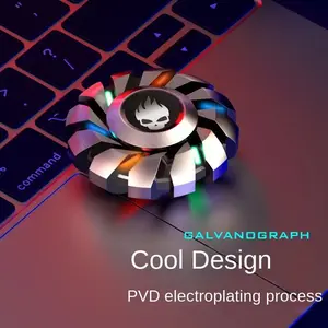 Stress Reduction office decompression Toy metal Fidget Spinner EDC  High-grade Stress Relief Rainbow Light Fingers Toy for Children Adult Fast Delivery