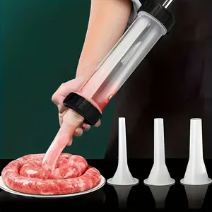 Household Sausage Stuffer, Manual Sausage Filling Machine, Hand-Push Sausage Stuffer Tool, Thickened Sausage Stuffer Machine, Kitchen Supplies, Christmas Party Real Product Making