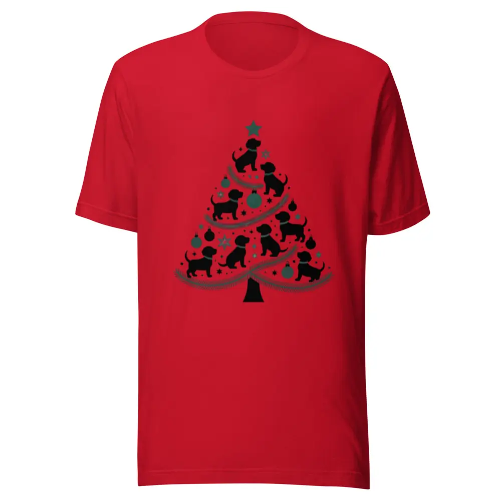 Pet Tree Family Matching Tee Too - Christmas T-Shirt - Unisex T-Shirt