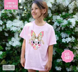 Bubble Bunny Comfort Colors Youth Tshirt